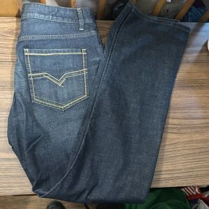 No Brand Men’s Classic Blue Denim Bootcut Jeans